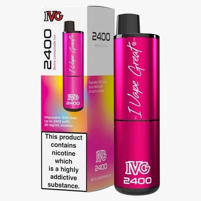 IVG 2400 Disposable Vape Pod Device  Box of 5 ,
